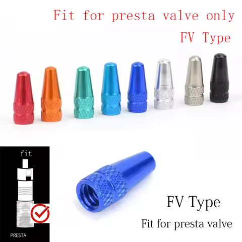 4/8pcs Aluminum Alloy Bicycle Tire FV Valve Cap MTB Road Bike Covered Protector Road MTB Tyre Dustpr