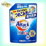 Attack 抗菌EX去汙除臭洗衣液 補充裝 1000g | 504252 | 平行進口商品