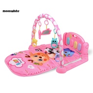 [MOONWHITE]  Kick Piano Mat Piano Gym Mat with Music Lights Nursery Baby Play Mat with Hanging Toys 