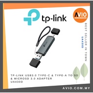 TP-LINK Tplink OTG USB3.0 Type-C & Type-A to SD & microSD 3.0 Card Reader Adapter 5Gbps 4K 8K UA430D