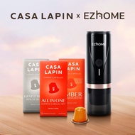 CASA LAPIN x EZhome เครื่องทำกาแฟพกพา รุ่น Pro พร้อมเซ็ตกาแฟแคปซูล CASA LAPIN จำนวน 3 รสชาติ/ 3 กล่อง