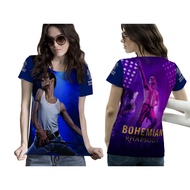 [Riashop] Women's Short Sleeve T-Shirt BOHEMIAN RHAPSODY QUEEN | Women's Full Print BOHEMIAN T-Shirt