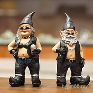 Cross-Border Garden Dwarf 3D Ornaments Dwarf Resin Crafts Whitebeard Old Man Men Women Resin Ornamen