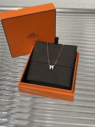 Hermes/愛馬仕 H 項鍊 mini POPH 系列白金