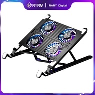 RYRA Cooler Fan Notebook Radiator Air Laptop Cooler With 2/4 Fans Gaming Laptop Stand Computer Cooler Base Mute Cooling