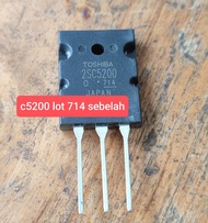 1BUAH C5200 LOT 714 TRANSISTOR C5200 2SC5200 TOSHIBA C 5200 SEBELAH