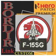 F15SG FIGHTER PLANE WITH EMBLEM LOGO EMBROIDERY | HP-126