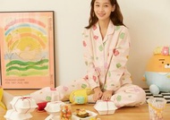 Kakao Friends - Jelly Ryan &amp; Choonsik 粉紅色 女裝 睡衣套裝  /  女裝睡衣 / 睡衣套裝 / 禮物 / Kakao Friends 服裝