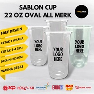 22 Oz Oval Plastic Cup Screen Printing All Brands 22 Oz Oval Peacock Cup Screen Printing/ 22 Oz Oval