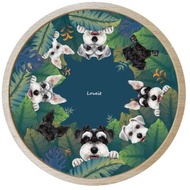 軟式珪藻土吸水 - 綠色叢林套組(杯墊+櫸木底座)