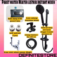 PAKET WATER HEATER DANKO LISTRIK 15 LITER INSTANT MIXER AWET DAN SANGAT LOW WATT PEMANAS AIR