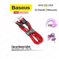 Cáp sạc nhanh truyền dữ liệu Baseus Cafule dây dù chống đứt dài 50CM/100M/200M/300M cho 11/12/13/14