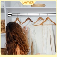 Telescopic Clothing Rod Adjustable Clothes Rod Heavy Duty Clothing Hanger Shower Curtain Rod Closet