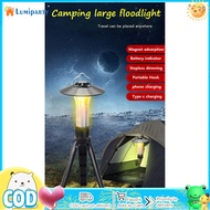 【Ready Stock】Portable Outdoor Led Camping Lantern With Magnet Emergency Light Hanging Tent Light Powerful Work Lamp