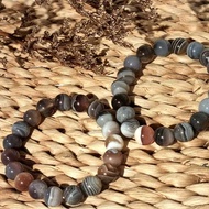 Botswana Agate Bracelet, 10mm