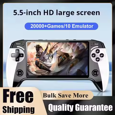 X9 Portable Handheld Game Console 5.5-inch HD Screen Multiple Languages Retro GBA Arcade Video with 