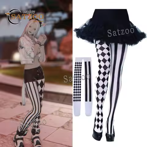 Anime Game FF14 Final Fantasy XIV Cosplay Costume Pantyhose For Halloween Stocking Christmas Prop Ac