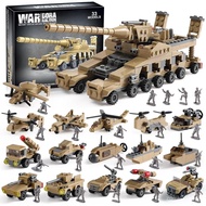 WW2 Army Tank Toys Building Sets Compatible with Lego, Create a German Dora Cannon or 16 Military Ve