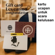 Les Catino Greeting card Gift card Stylish Design, Size 15x10.5 cm, Free Envelope