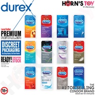 (SG) Durex Condoms For Men Close Fit Comfort Featherlite Extra Safe Invisible Together Perfroma Tingle Man Condom Protect