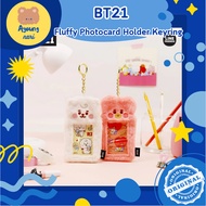BT21 Fluffy Photocard Holder Keyring Frame Card