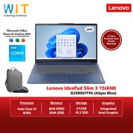 Lenovo Ideapad Slim 3 15IAN8 82XB007FMJ /7GMJ (Intel Core i3-N305/8GB RAM/512GB SSD/15.6" FHD/Office