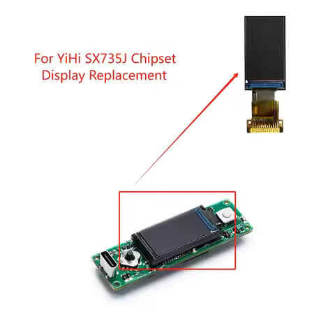 New Original 0.96inch TFT-LCD Display for YiHi SX735J Chipset Display Replacement