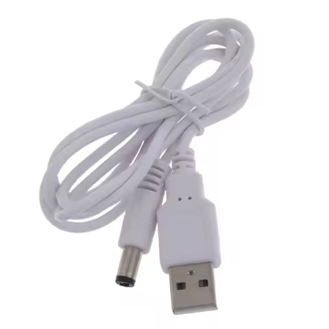 5V Power Cable USB 2.0 Male to 5.5mm x 2.5mm Male Power Cord for Router, LED Light,Speaker 1M/2M3M C