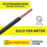 Hypertech TW Stranded Wire # 12/7  - PER METER  - Pure Copper Electrical Wire - Proudly Philippine M