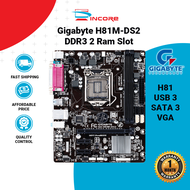 Gigabyte H81M-DS2 Socket 1150 DDR3 Intel H81 Motherboard Intel Motherboard Mainboard Komputer Mother