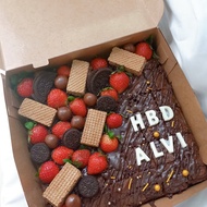 fudgy brownies birthday kue ulang tahun kue ultah
