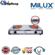 Tungku dapur gas Dapur gas stainless steel Dapur gas infrared ✵[Ready Stock] Milux Infrared Strong Heat Gas Cooker Stove