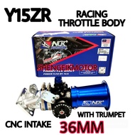 NLK TB Y15ZR RACING THROTTLE BODY  TRUMPET 32MM 34MM 36MM NLK TB Y15