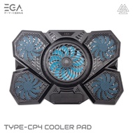 พัดลมระบายอากาศ  EGA TYPE CP 3/CP4 RGB สำหรับ Notebook พัดลม 6 ตัวปรับระดับได้ ขนาด 9-17 นิ้ว