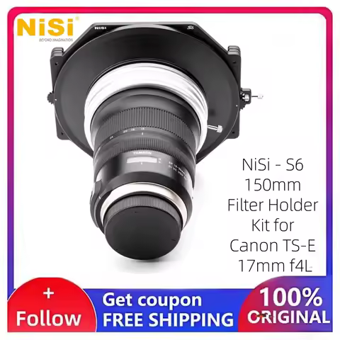 NiSi - S6 150mm Filter Holder Kit for Canon TS-E 17mm f/4L | 3-Stage Filter System Holds 2x 150x150m