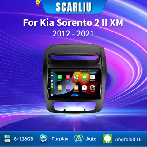 SCARLIU For Kia Sorento 2 II XM 2012 - 2021 CarPlay Android Auto 2DIN Autoradio Car play Radio Multi