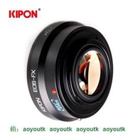 KIPON EOS-FX佳能EF鏡頭接FUJI X機身0.7倍減焦增光轉接環Baveyes  metabones