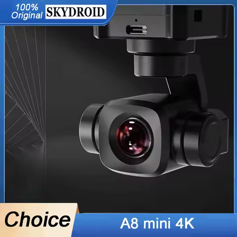 SIYI A8 Mini 4K 8MP Gimbal Camera - 1/1.7" Sensor, 6X Zoom, 95g Ultra Lightweight for Drones & Vlogg