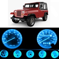 【CW】 WLJH 12V Instrument Panel Gauge Cluster Speedometer Tachometer Full LED Light Kits for Jeep Wrangler YJ 1987-2006