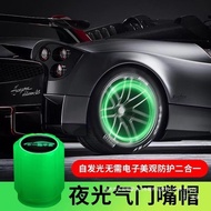 Car Valve Cap Luminous Valve Upgrade Tire Valve Core Cap Car Valve Cap Valve Accessories HH0T