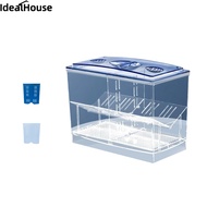 IDealHouse new！Clear Acrylic Mini Fish Tank With Detachable Divided Compartments Beta Fish Tanks Fis