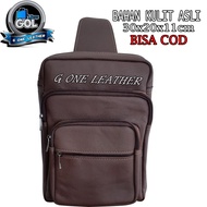 Men's GENUINE LEATHER BAG/BACK STRAP BAG/GENUINE LEATHER SLING BAG/MEN'S LEATHER BAG/GENUINE LEATHER