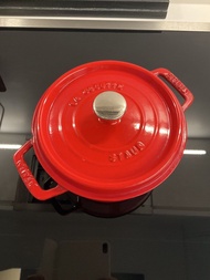 法國 Staub 圓形鑄鐵鍋 18cm 紅色