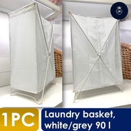 SG Home Mall ikeaLaundry basket, white/grey90 l
