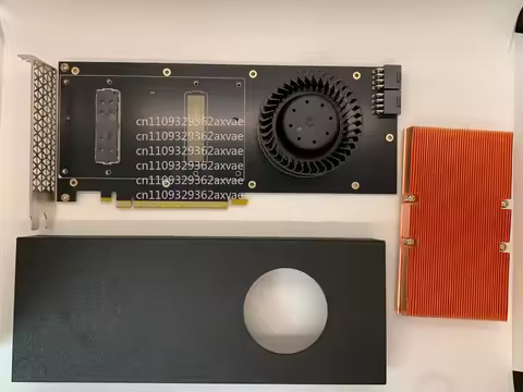 SXM2 NVLINK to PCI-E Adapter fan and heatsink for Nvidia Tesla V100 GPU
