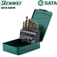 (ND) SATA DRILL BIT SET / SATA HSS COBALT DRILL SET / SATA HEAVY DUTY DRILL SET / SATA 52819 19PCS H