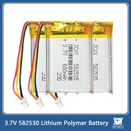 3.7V 600mAh Lithium Polymer Battery 582535 602535 Rechargeable Battery for MP3 GPS Smart Phone Bluet