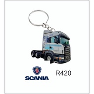 scania r420 hauler keychain 2d