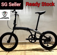 SG READY STOCK JAVA ZELO SHIMANO 7-SPEED FOLDING BICYCLE VERSION 2 | DUAL DISC BRAKE | 20" WHEELS