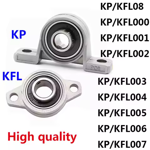 1pcs Zinc Alloy Diameter 8mm To 35mm Bore Ball Bearing Pillow Block Mounted Support Kfl08 Kfl000 Kfl